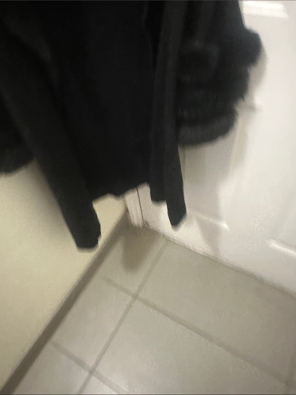 Saks Fifth Ave sweater coat with faux fur